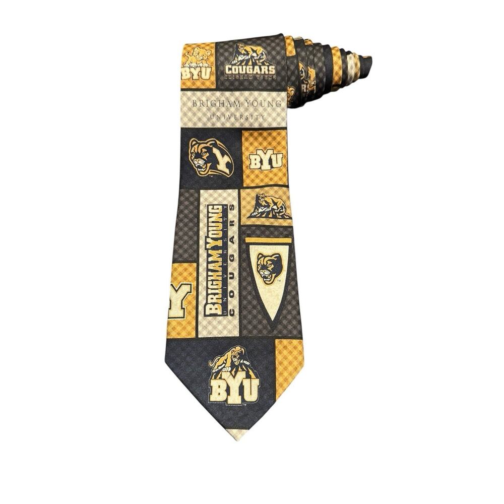 Eagle Wings Bringham Young University BYU College Novelty Necktie Polyester